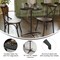 Flash Furniture Lars 24 in Round Wood Cocktail Table with 30 in and 42 in Columns, Black XA-24-COTA-BK-GG - alternate 7